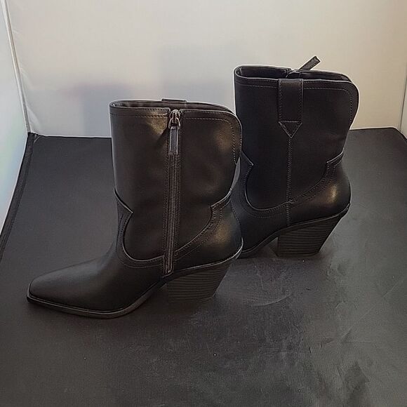 BRAND NEW SCOOP NYC WOMEN'S WESTERN MID -CALF HEELED BOOTIES - Picture 9 of 16